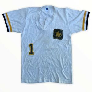 Vtg 80s Russell Athletic White Jersey M